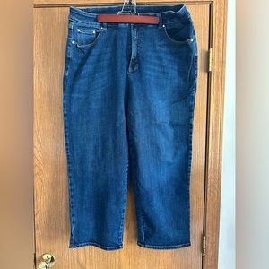 Universal Standard wide leg cropped jeans size 20